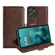 Motorola Moto G06 / Motorola Moto G06 Power Hoesje - MobyDefend Luxe Wallet Book Case (Sluiting Zijkant) - Bruin