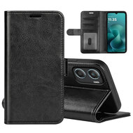 Motorola Moto G06 / Motorola Moto G06 Power Hoesje - MobyDefend Wallet Book Case (Sluiting Achterkant) - Zwart