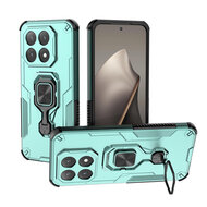 Xiaomi 15T Hoesje - MobyDefend Dubbelgelaagde Pantsercase Met Standaard - Turquoise