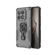 Xiaomi 15T Hoesje - MobyDefend Dubbelgelaagde Pantsercase Met Standaard - Zwart