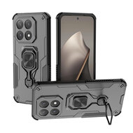 Xiaomi 15T Hoesje - MobyDefend Dubbelgelaagde Pantsercase Met Standaard - Zwart