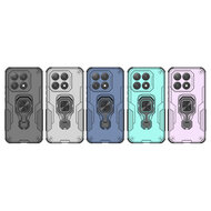 Xiaomi 15T Hoesje - MobyDefend Dubbelgelaagde Pantsercase Met Standaard - Zilvergrijs