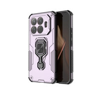 Xiaomi 15T Pro Hoesje - MobyDefend Dubbelgelaagde Pantsercase Met Standaard - Roze