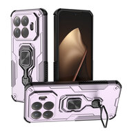 Xiaomi 15T Pro Hoesje - MobyDefend Dubbelgelaagde Pantsercase Met Standaard - Roze