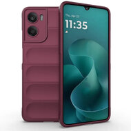 Motorola Moto G06 / Motorola Moto G06 Power Hoesje - MobyDefend TPU Gripcase - Donkerpaars