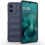 Motorola Moto G06 / Motorola Moto G06 Power Hoesje - MobyDefend TPU Gripcase - Blauw