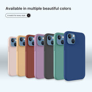 iPhone 15 Hoesje - MobyDefend Matte Siliconen Backcover - Groen