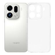 Oppo Find X9 Pro Hoesje - MobyDefend Transparante TPU Backcover - Volledig Doorzichtig