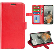 Motorola Edge 70 Hoesje - MobyDefend Wallet Book Case (Sluiting Achterkant) - Rood