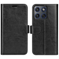 Motorola Edge 70 Hoesje - MobyDefend Wallet Book Case (Sluiting Achterkant) - Zwart