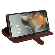 Motorola Edge 70 Hoesje - MobyDefend Wallet Book Case (Sluiting Achterkant) - Bruin