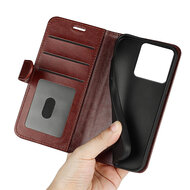 Motorola Edge 70 Hoesje - MobyDefend Wallet Book Case (Sluiting Achterkant) - Bruin