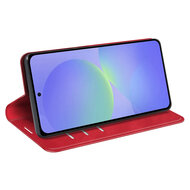 Samsung Galaxy A37 Hoesje - MobyDefend Luxe Wallet Bookcase (Magnetische Sluiting) - Rood