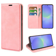 Samsung Galaxy A37 Hoesje - MobyDefend Luxe Wallet Bookcase (Magnetische Sluiting) - Roze
