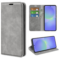Samsung Galaxy A37 Hoesje - MobyDefend Luxe Wallet Bookcase (Magnetische Sluiting) - Grijs