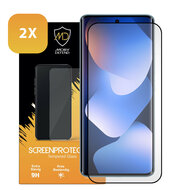 2-Pack Xiaomi Redmi Note 15 5G Screenprotectors - MobyDefend Screensavers Met Zwarte Randen - Gehard Glas 