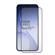 2-Pack Oppo Reno15 Screenprotectors - MobyDefend Screensavers Met Zwarte Randen - Gehard Glas 