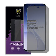 MobyDefend Oppo Reno15 F / Oppo Reno15 FS Screenprotector - Matte Privacy Glass Screensaver