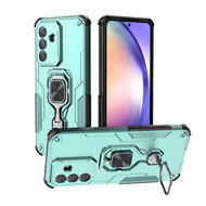Samsung Galaxy A37 Hoesje - MobyDefend Dubbelgelaagde Pantsercase Met Standaard - Turquoise