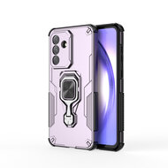 Samsung Galaxy A37 Hoesje - MobyDefend Dubbelgelaagde Pantsercase Met Standaard - Roze