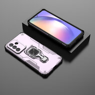 Samsung Galaxy A37 Hoesje - MobyDefend Dubbelgelaagde Pantsercase Met Standaard - Roze