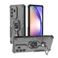 Samsung Galaxy A37 Hoesje - MobyDefend Dubbelgelaagde Pantsercase Met Standaard - Zwart