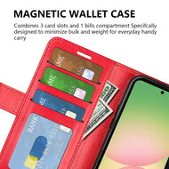 Samsung Galaxy A57 Hoesje - MobyDefend Wallet Book Case (Sluiting Achterkant) - Zwart