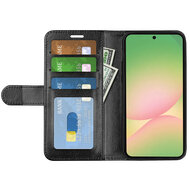 Samsung Galaxy A57 Hoesje - MobyDefend Wallet Book Case (Sluiting Achterkant) - Zwart