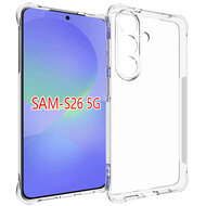 Samsung Galaxy S26 Hoesje - MobyDefend Transparante Shockproof TPU Backcover - Verstevigde Hoeken - Volledig Doorzichtig