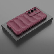 Samsung Galaxy S26 Hoesje - MobyDefend TPU Gripcase - Donkerpaars
