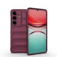Samsung Galaxy S26 Hoesje - MobyDefend TPU Gripcase - Donkerpaars