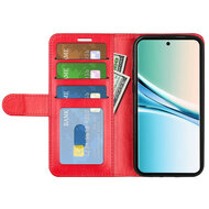 Xiaomi Redmi Note 15 5G Hoesje - MobyDefend Wallet Book Case (Sluiting Achterkant) - Rood