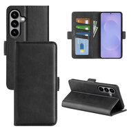 Samsung Galaxy S26 Hoesje - MobyDefend Luxe Wallet Book Case (Sluiting Zijkant) - Zwart