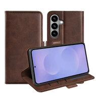 Samsung Galaxy S26 Hoesje - MobyDefend Luxe Wallet Book Case (Sluiting Zijkant) - Bruin