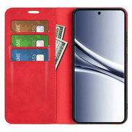 Xiaomi Redmi Note 15 4G Hoesje - MobyDefend Luxe Wallet Bookcase (Magnetische Sluiting) - Rood