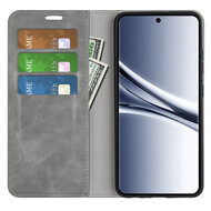Xiaomi Redmi Note 15 4G Hoesje - MobyDefend Luxe Wallet Bookcase (Magnetische Sluiting) - Grijs