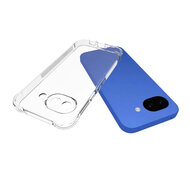 Google Pixel 10a Hoesje - MobyDefend Transparante Shockproof TPU Backcover - Verstevigde Hoeken - Volledig Doorzichtig