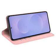 Samsung Galaxy S26 Hoesje - MobyDefend Luxe Wallet Bookcase (Magnetische Sluiting) - Roze
