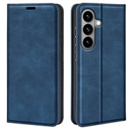 Samsung Galaxy S26 Hoesje - MobyDefend Luxe Wallet Bookcase (Magnetische Sluiting) - Blauw