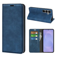Samsung Galaxy S26 Hoesje - MobyDefend Luxe Wallet Bookcase (Magnetische Sluiting) - Blauw
