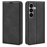 Samsung Galaxy S26 Hoesje - MobyDefend Luxe Wallet Bookcase (Magnetische Sluiting) - Zwart