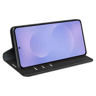 Samsung Galaxy S26 Hoesje - MobyDefend Luxe Wallet Bookcase (Magnetische Sluiting) - Zwart