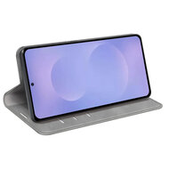 Samsung Galaxy S26 Hoesje - MobyDefend Luxe Wallet Bookcase (Magnetische Sluiting) - Grijs