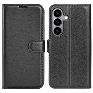 Samsung Galaxy S26 Hoesje - MobyDefend Kunstleren Wallet Book Case (Sluiting Voorkant) - Zwart
