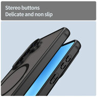 Samsung Galaxy S26 Plus (S26+) Hoesje - MobyDefend MagSafe Case Mat Transparant Met Gekleurde Rand - Zwart