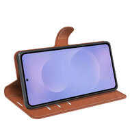 Samsung Galaxy S26 Hoesje - MobyDefend Kunstleren Wallet Book Case (Sluiting Voorkant) - Bruin