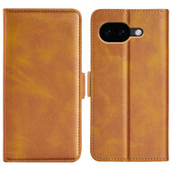 Google Pixel 10a Hoesje - MobyDefend Luxe Wallet Book Case (Sluiting Zijkant) - Lichtbruin
