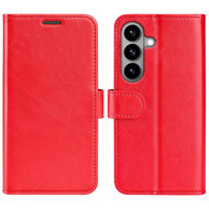 Samsung Galaxy S26 Hoesje - MobyDefend Wallet Book Case (Sluiting Achterkant) - Rood
