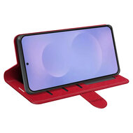 Samsung Galaxy S26 Hoesje - MobyDefend Wallet Book Case (Sluiting Achterkant) - Rood