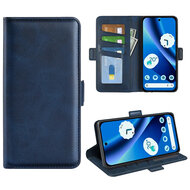 Google Pixel 10a Hoesje - MobyDefend Luxe Wallet Book Case (Sluiting Zijkant) - Blauw